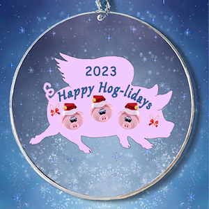 Pig Personalized Ornament for 3