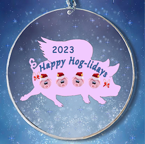 Pig Personalized Ornament for 4