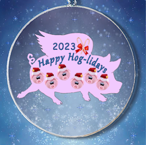 Pig Personalized Ornament for 6