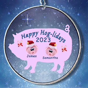 pig ornament for 2