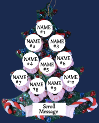 Pig Family Personalized Tree of10