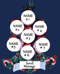 Pig Family Personalized Tree of 7